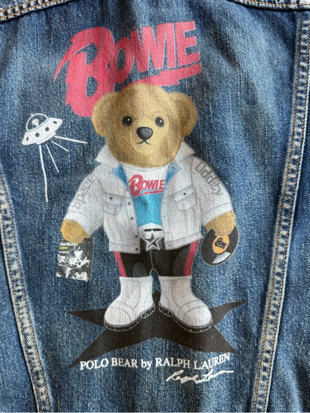 RARE 1-of-1 Polo Ralph Lauren Bowie Bear Jacket Selfridges Event M - Picture 14 of 15